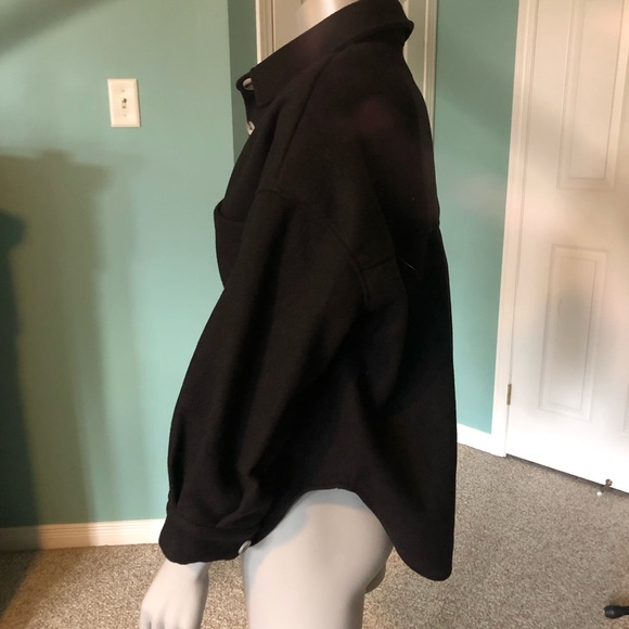 No Tags - black Cardigan or top with cream buttons and pockets - Picture 4 of 7